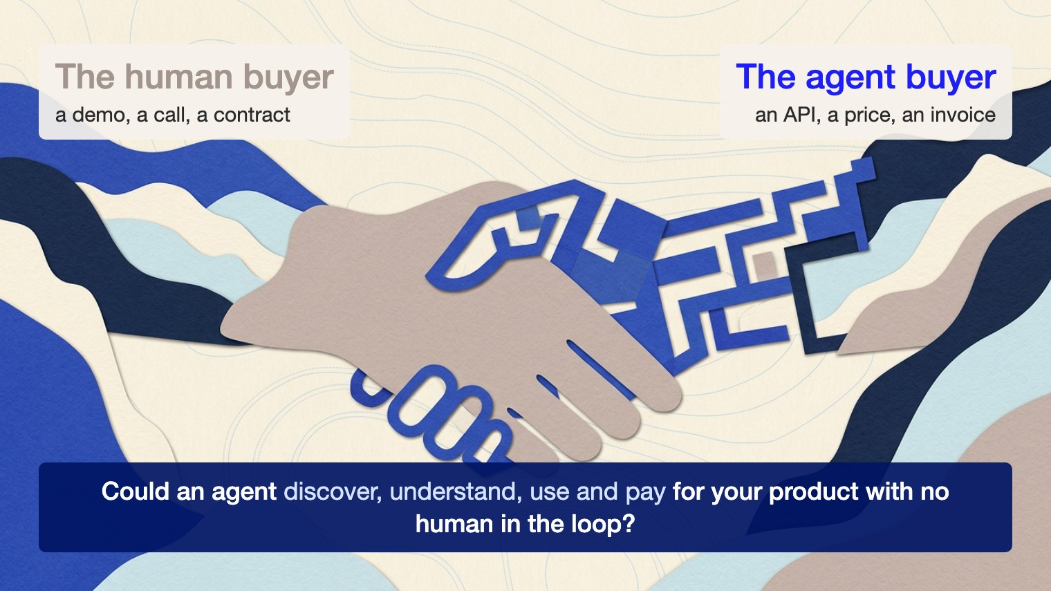 Two buyers, one handshake: a human and an agent